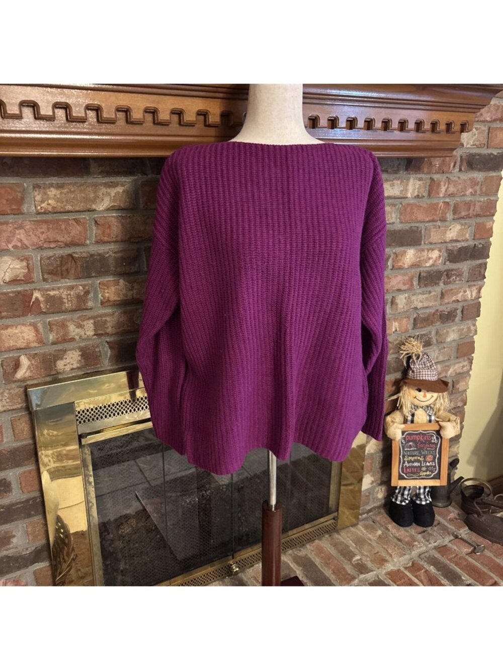 Lauren Ralph Lauren Purple Ladies Sweater Size Large